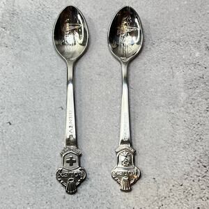 Rolex Bucherer of Switzerland Lucerne Silver-Plated Souvenir Spoons - Set of 2